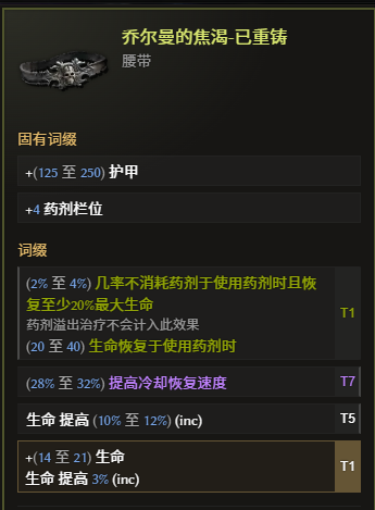 腰带 - 乔尔曼的焦渴